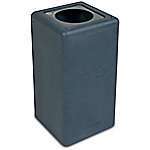 Brickbin Edelstahl Abfalleimer 65 L 70 x 35 x 70 cm Grau von Brickbin
