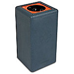 Brickbin Recyclingkunststoff (HDPE) Abfalleimer 65 L 70 x 35 x 70 cm Grau 561665 von Brickbin