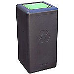 Brickbin Recyclingkunststoff (HDPE) Abfalleimer 65 L 70 x 35 x 70 cm Schwarz 561672 von Brickbin