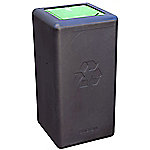 Brickbin Recyclingkunststoff (HDPE) Abfalleimer 65 L 70 x 35 x 70 cm Schwarz 561672 von Brickbin