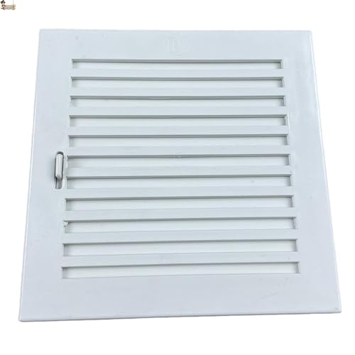 BricoLoco.com Lüftungsgitter mit verstellbarem Verschluss. 15 cm. Einbaubar an Wand oder Decke, Bad, Küche, Nassräume. Mini-Lamellenrollo zum Öffnen oder Schließen des Luftstroms (1, 15 x 15 cm) von BricoLoco.com