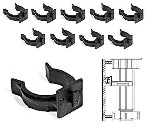 BricoShopping Universalhaken für die Küche, aus ABS-Kunststoff, für Füße der Kunststoff-Schokolade und Aluminium-Schnecken, schnelle Montage, Typ Federn, beweglicher Sockel, Stück von BricoShopping