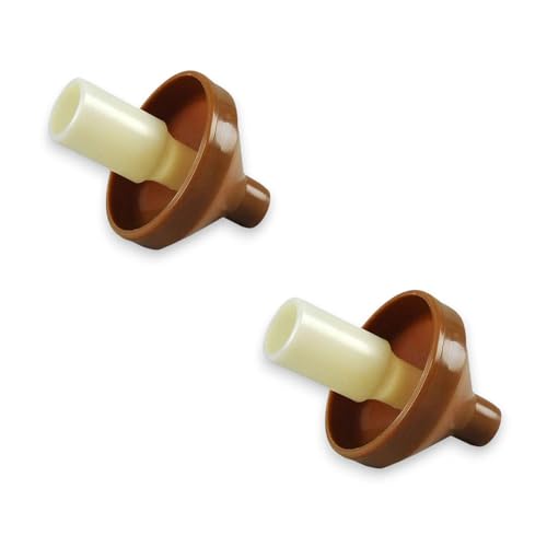 BricoShopping Pfeife Spritzschutz aus Kunststoff für Espressokocher von 1-3 Tassen, mit Pfeife, 2 Stück. von BricoShopping