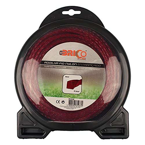 bricoferr bf101qe Geflochtene Faden Motorsense Nylon Profil (3 mm x 56 m, leise) von Bricoferr