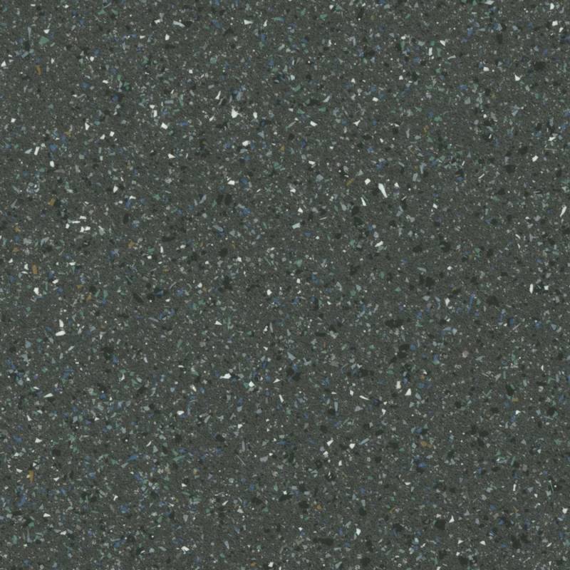 BRICOFLOR PVC Bodenbelag Meterware Schwarz Rollenware in Terrazzo Steinoptik 200cm x 700cm von Bricoflor