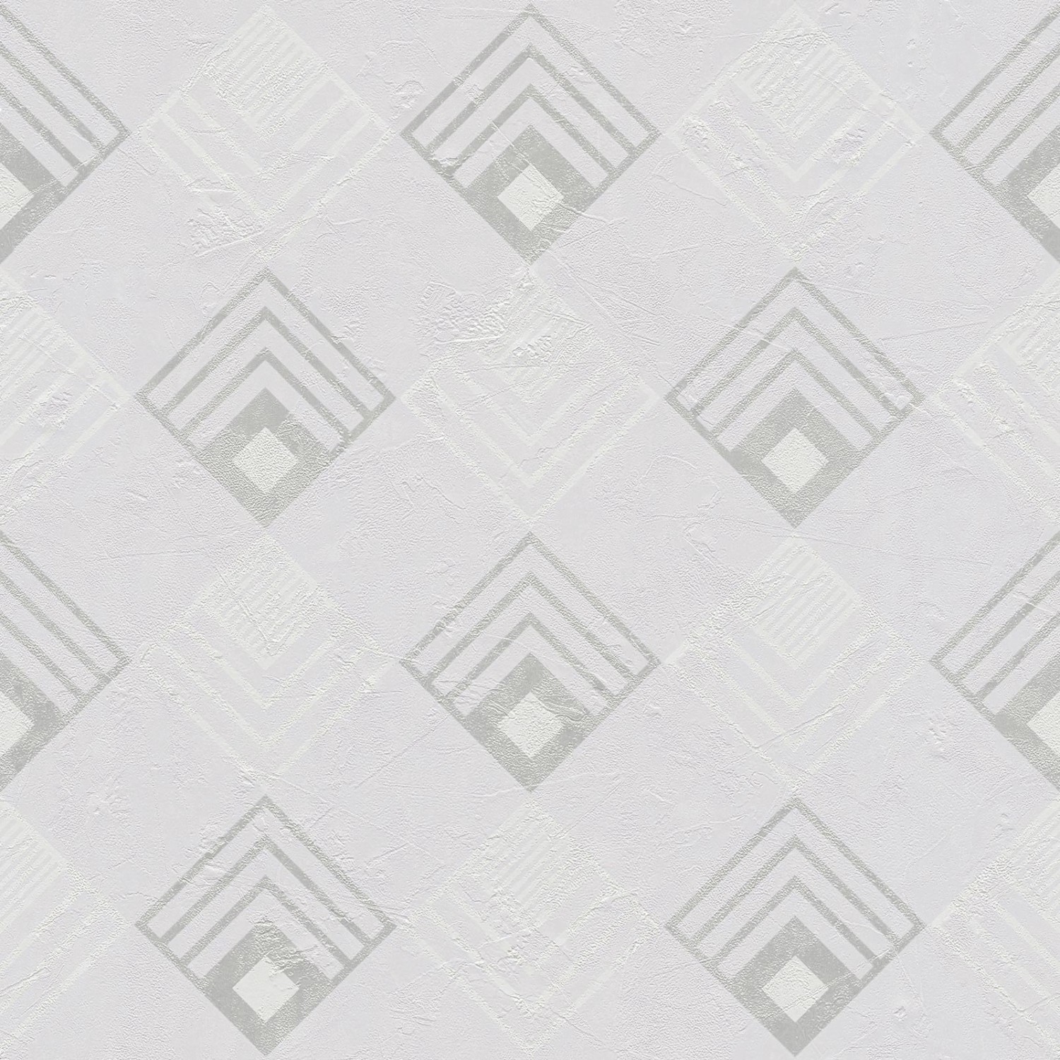 Bricoflor 20er Jahre Tapete Silber Grau Weiß Art Deco Vliestapete Edel für Schlafzimmer und Wohnzimmer Rauten Mustertapete mit Metallic Effekt Modern von Bricoflor