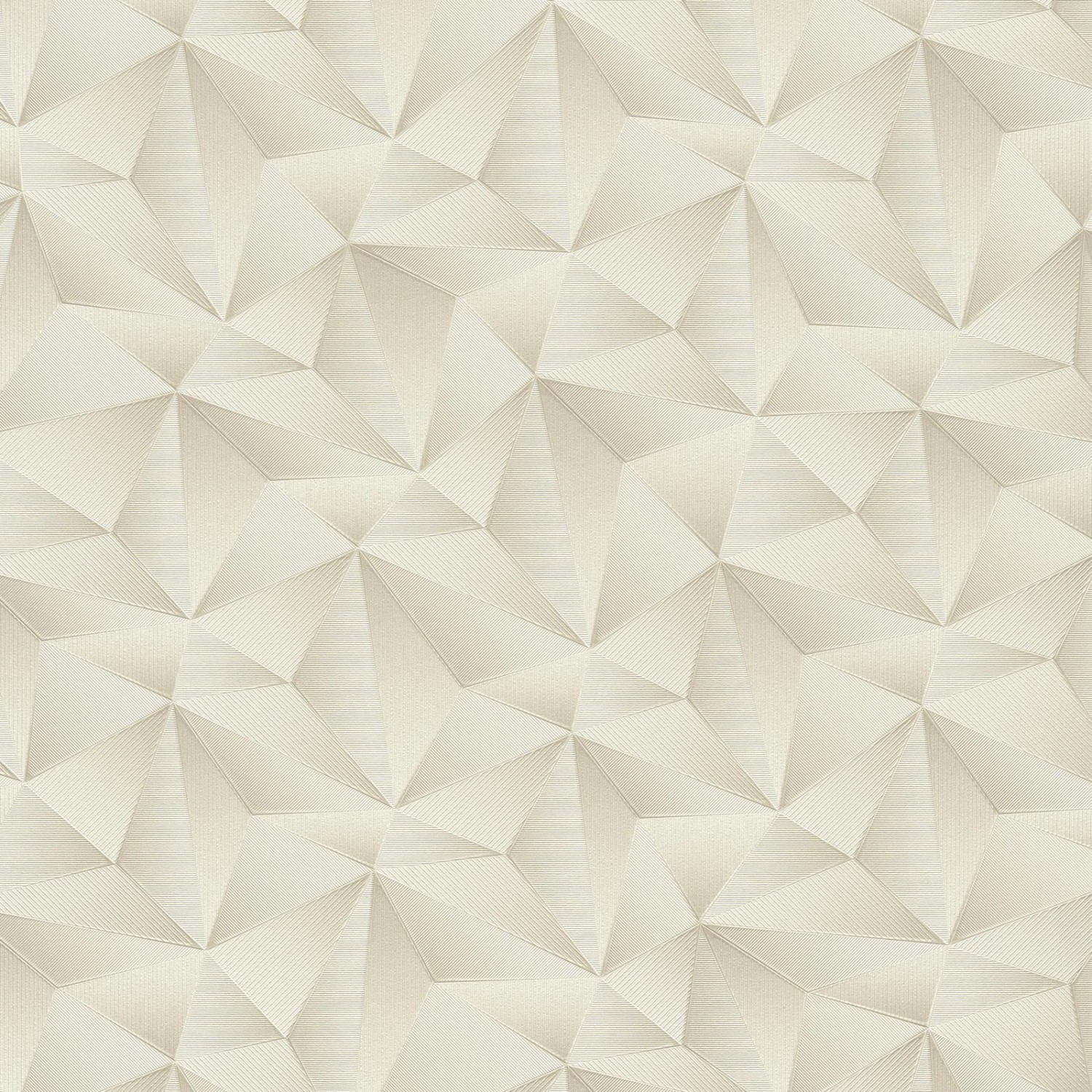 Bricoflor 3D Tapete Elegant Geometrische Vliestapete in Creme Gold Ideal für Schlafzimmer Edle Vlies Mustertapete mit Metallic Effekt von Bricoflor