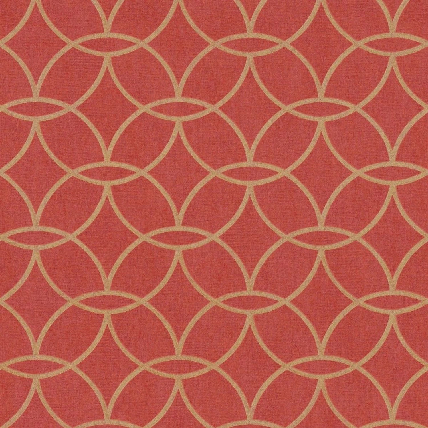 Bricoflor Art Déco Tapete Rot Gold Chinesische Vliestapete Mit Metallic Effekt Elegante Design Wandtapete Ideal Für Wohnzimmer von Bricoflor