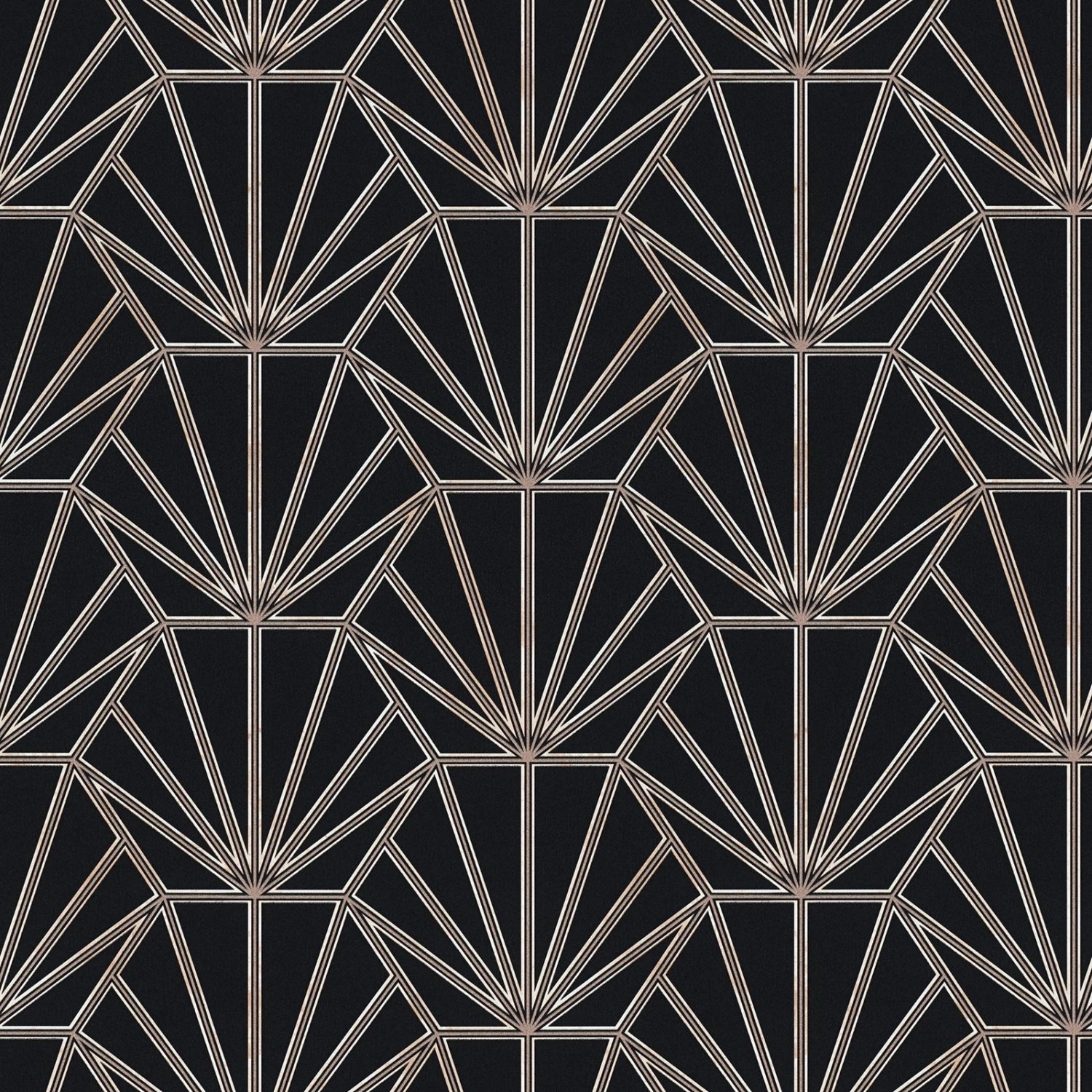 Bricoflor Art Deco Tapete in Schwarz und Grau Moderne Tapete Im 20er Jahre Stil Elegante Vliestapete Ideal für Schlafzimmer und Wohnzimmer von Bricoflor