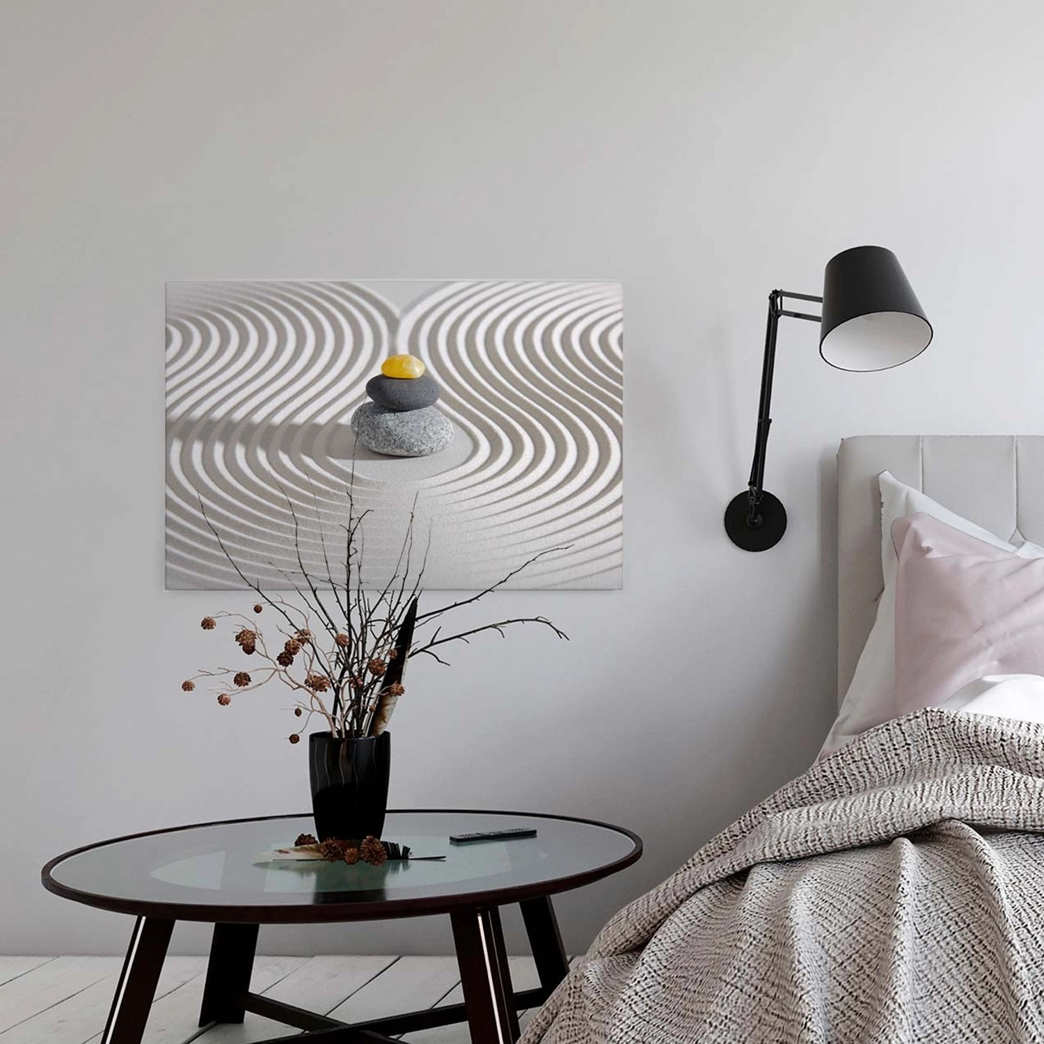 Bricoflor Badezimmer Bild Mit Steinmännchen Wellness Wandbild Für Schlafzimmer Canvas Leinwand Mit Steinen Auf Sand In Crème Und Grau Auf Keilrahmen Bricoflor Badezimmer Bild Mit Steinmännchen Wellness Wandbild Für Schlafzimmer Canvas Leinwand Mit Steinen Auf Sand In Crème Und Grau Auf Keilrahmen von Bricoflor
