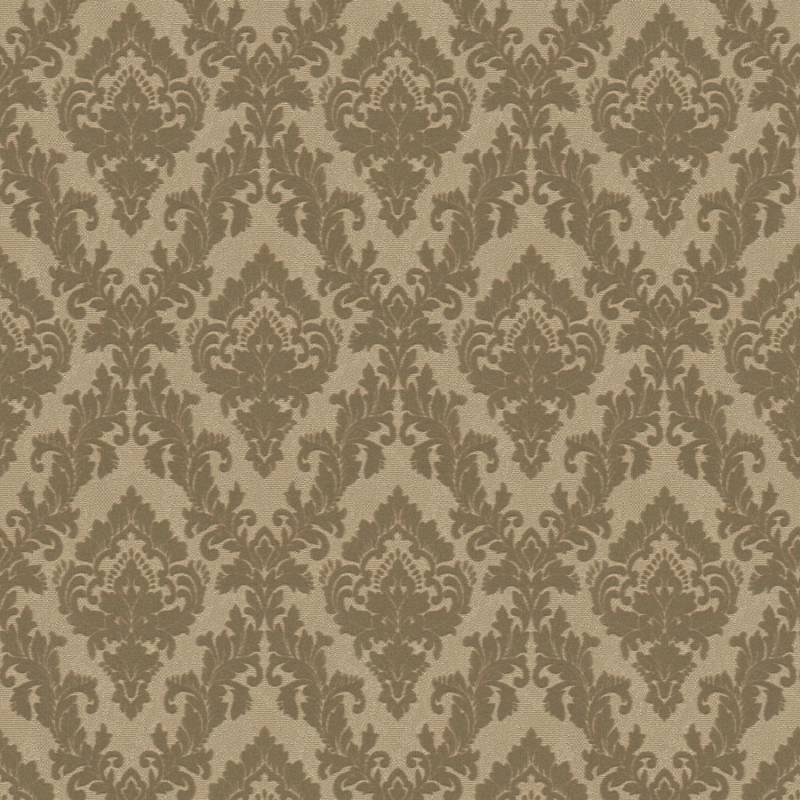 Bricoflor Barock Tapete in Gold Braun Wohnzimmer und Esszimmer Vliestapete mit Neobarock Ornament aus Samt Vlies Barocktapete mit Flock auf Vinyl von Bricoflor