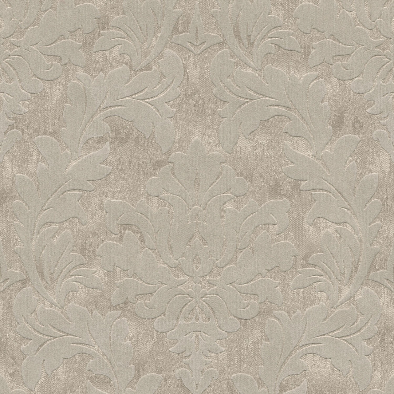 Bricoflor Barock Tapete in Taupe Grau Neobarock Vliestapete mit Samt Ornament auf Vinyl Vlies Barocktapete Elegant Ideal für Wohnzimmer und Esszimmer von Bricoflor