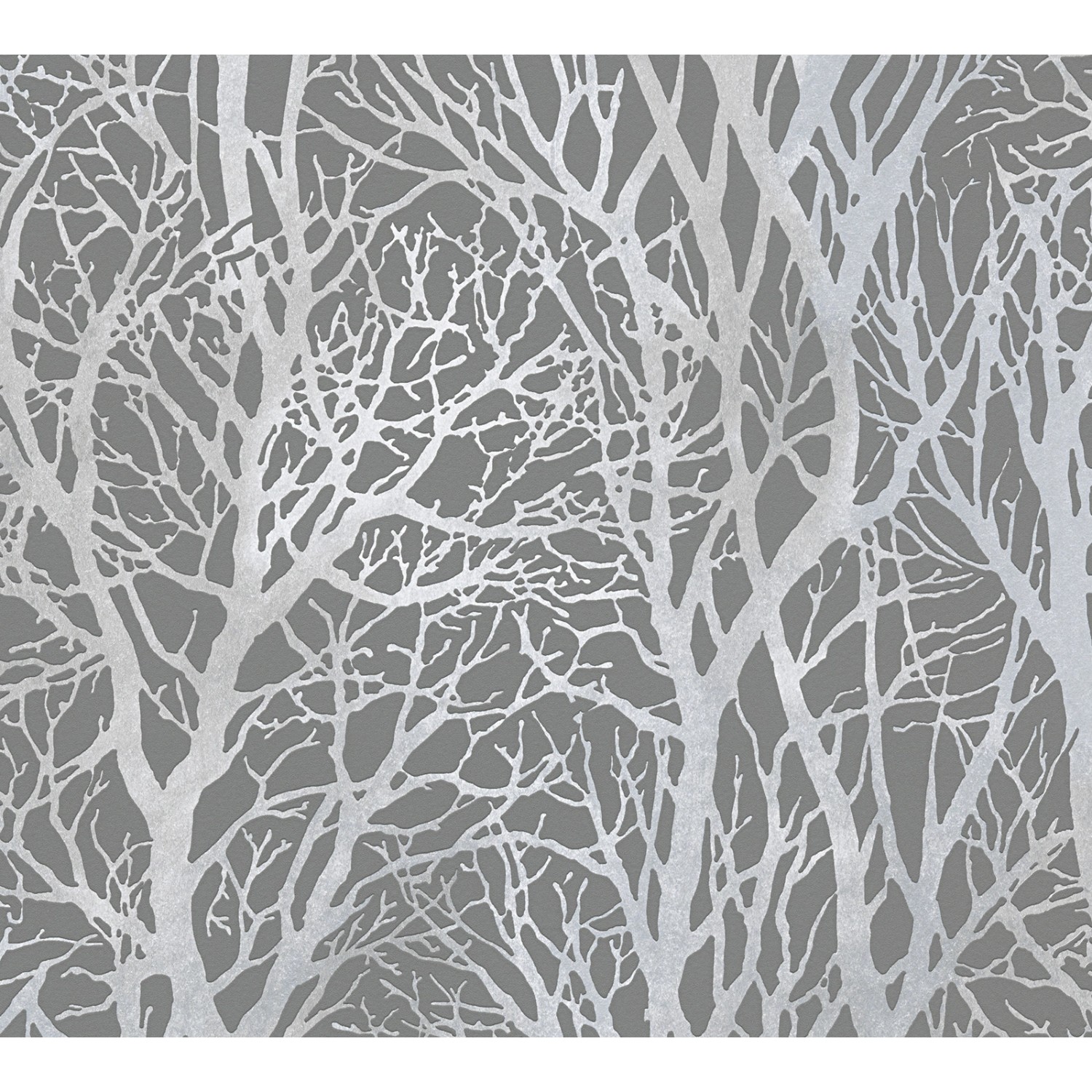 Bricoflor Baum Tapete Selbstklebend Wald Tapeten Panel Ideal für Schlafzimmer und Esszimmer Modernes Wandpanel in Grau aus Vlies und Vinyl von Bricoflor