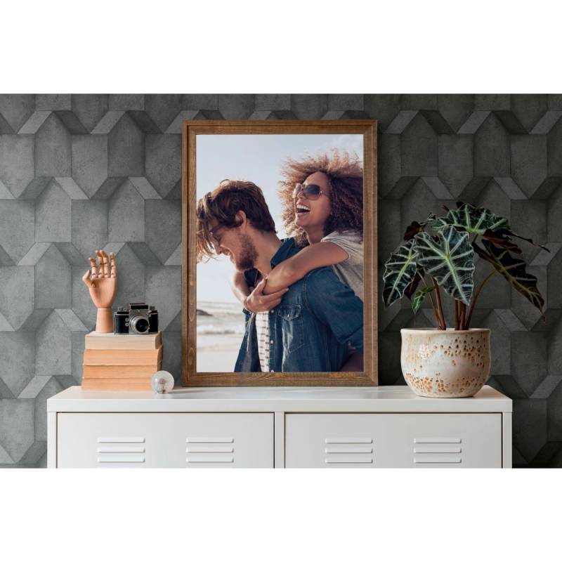 Livingwalls Tapete Beton-Optik Antrazitgrau und Schwarz 53 cm x 10,05 m AS-388272 von AS-Creation