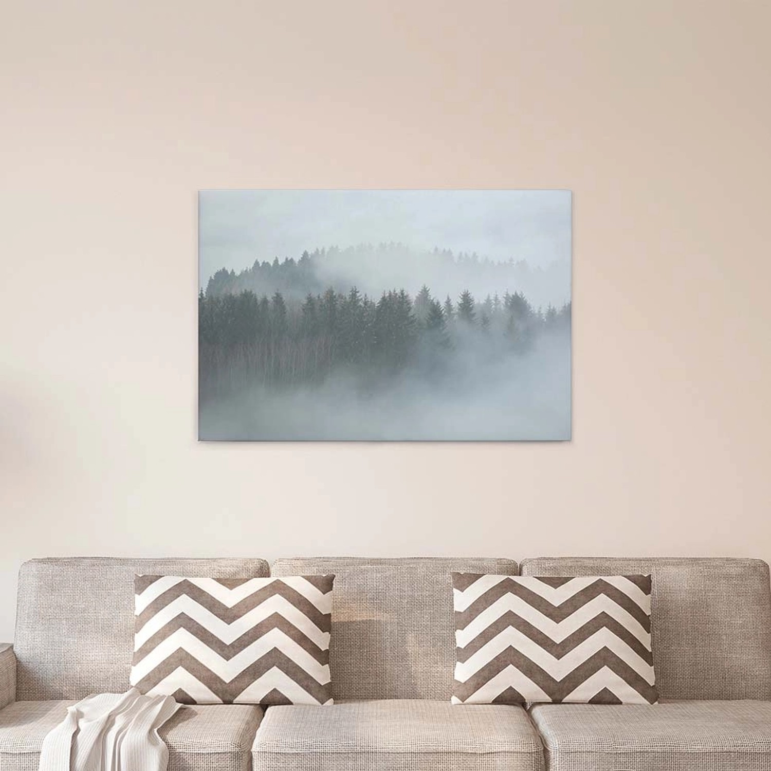 Bricoflor Bild Mit Wald Im Nebel Auf Leinwand Tannenwald Bild Ideal Für Wohn Und Schlafzimmer Im Winter Keilrahmenbild Auf Canvas In Grün Und Grau Bricoflor Bild Mit Wald Im Nebel Auf Leinwand Tannenwald Bild Ideal Für Wohn Und Schlafzimmer Im Winter Keilrahmenbild Auf Canvas In Grün Und Grau von Bricoflor