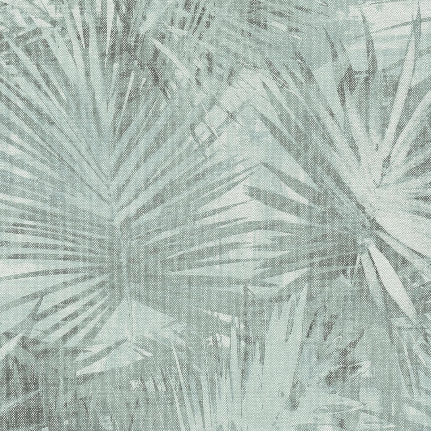 Bricoflor Blätter Tapete in Grau Blau Leinen Palmentapete in Aquarell Optik Skandinavisch Farn Vliestapete mit Palmenblätter Muster für Wohnzimmer von Bricoflor
