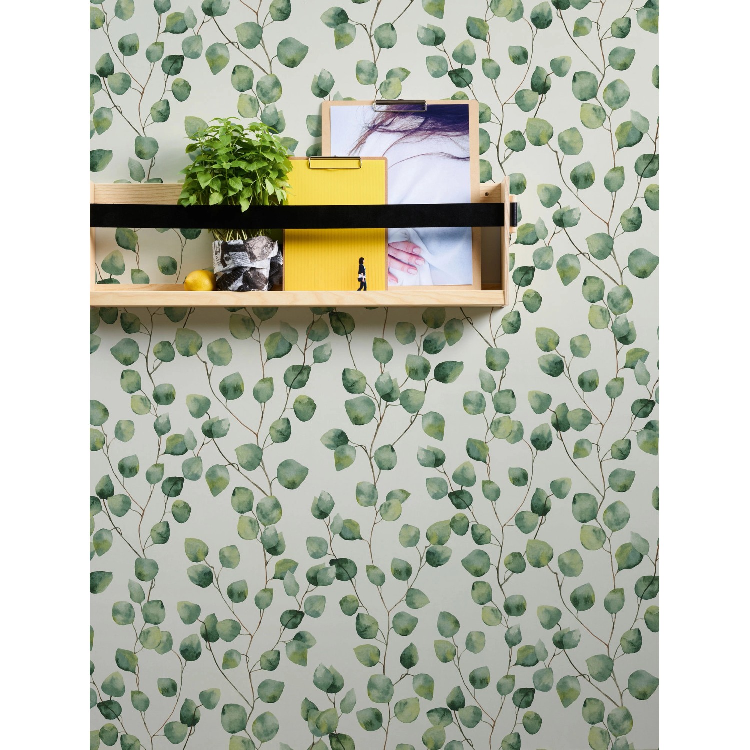 Bricoflor Blätter Tapete in Weiß und Grün Ranken Tapete mit Wasserfarben Design Florale Vliestapete in Aquarell Optik für Schlafzimmer und Esszimmer von Bricoflor