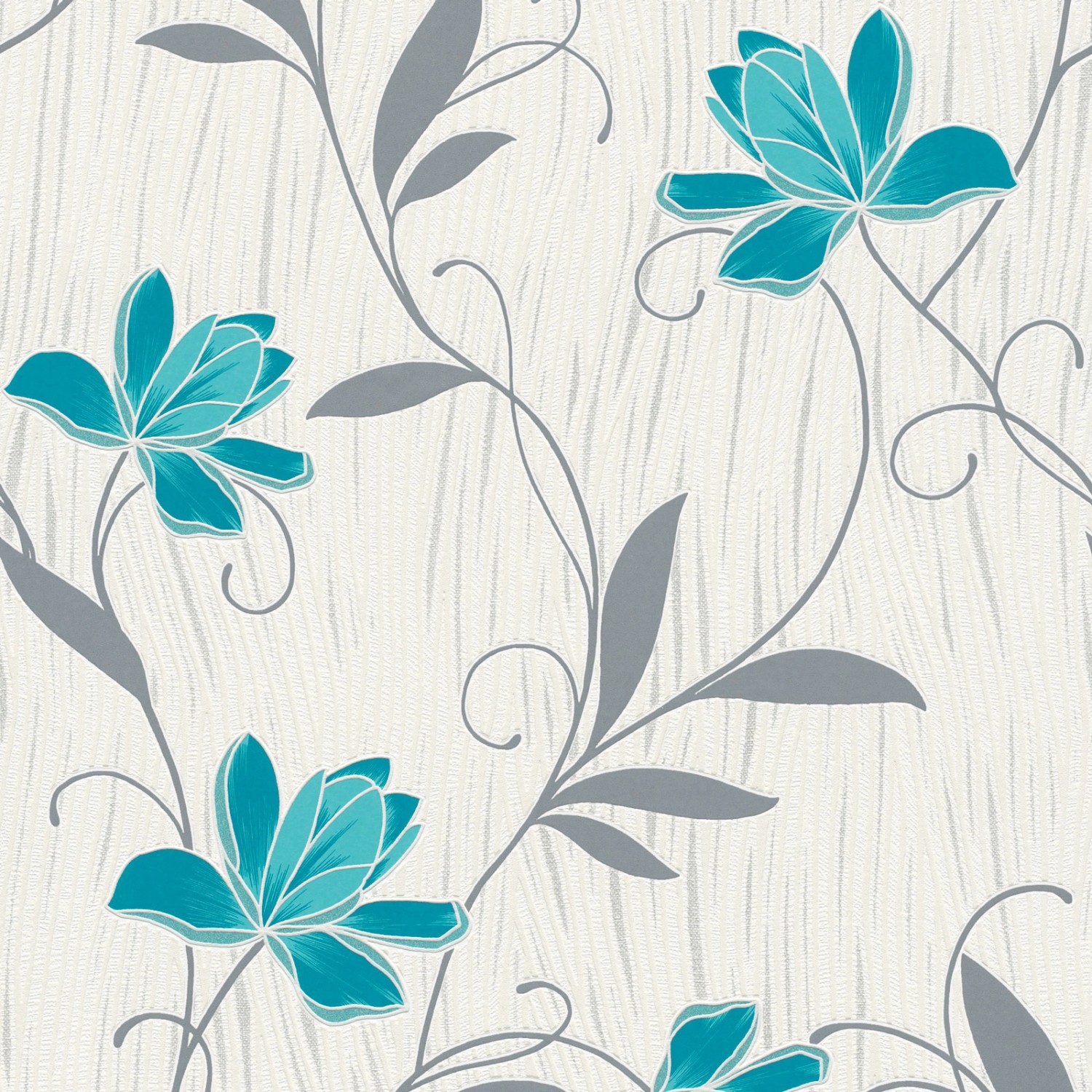 Bricoflor Blumenranke Tapete in Weiß Grau Türkis Papiertapete mit Blumen Modern Ideal für Wohnzimmer und Esszimmer Papier Blumentapete mit Ranken Bricoflor Blumenranke Tapete in Weiß Grau Türkis Papiertapete mit Blumen Modern Ideal für Wohnzimmer und Esszimmer Papier Blumentapete mit Ranken von Bricoflor