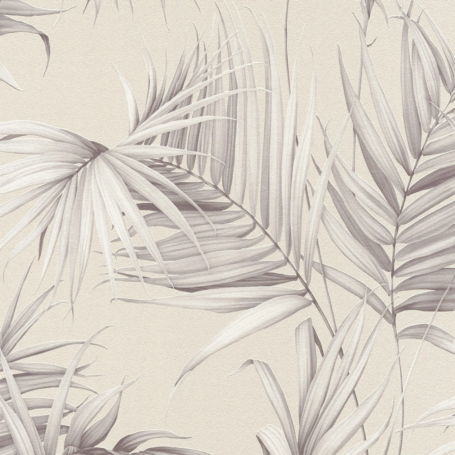 Bricoflor Botanische Tapete Altrosa Farn Vliestapete mit Palmenblätter Design in Rosa Grau Palmen Wandtapete mit Vinyl Im Botanik Stil für Wohnzimmer von Bricoflor