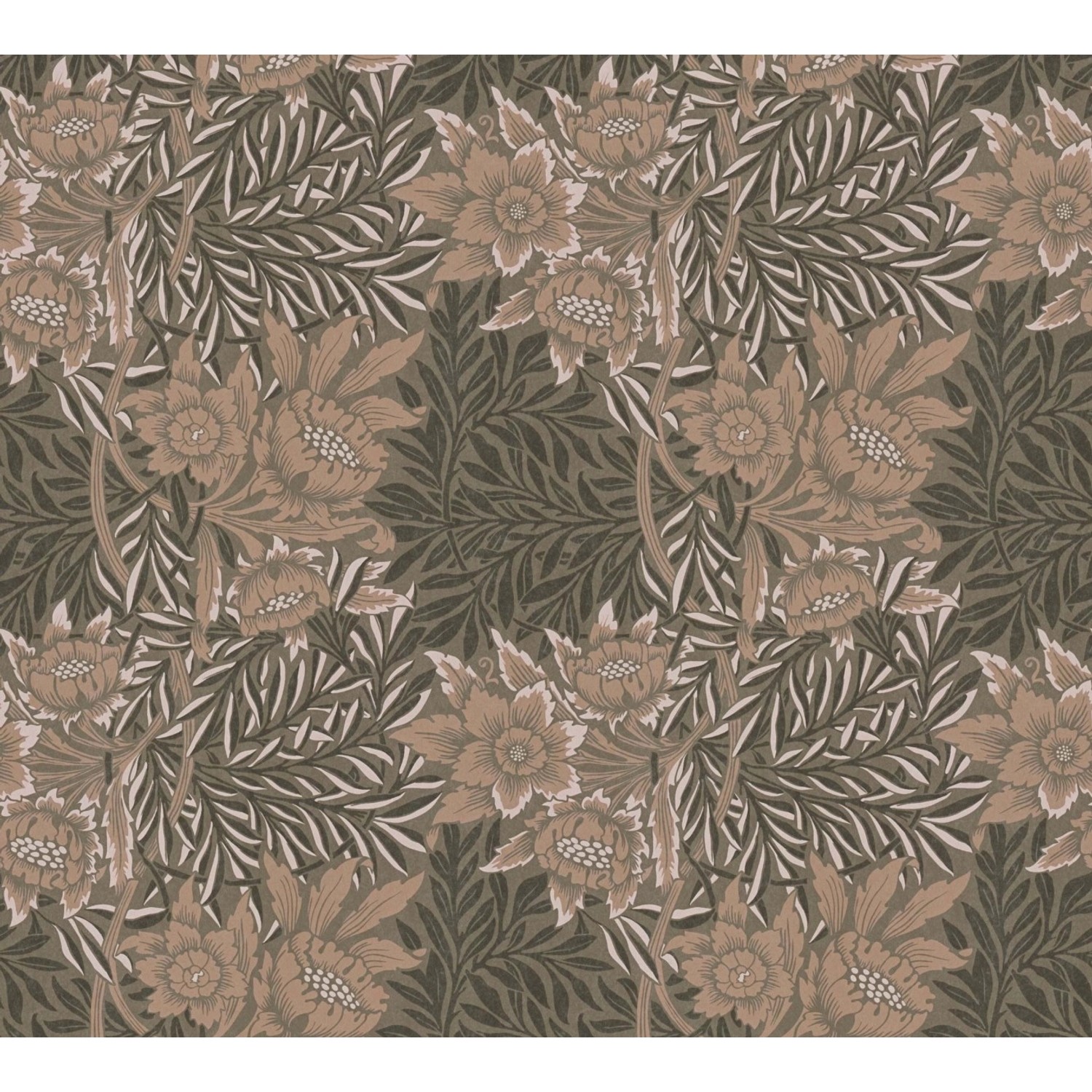 Bricoflor Braune Tapete Gründerzeit Jugendstil Vliestapete Für Wohnzimmer Und Esszimmer Retro Blumentapete Braun Grau Bricoflor Braune Tapete Gründerzeit Jugendstil Vliestapete Für Wohnzimmer Und Esszimmer Retro Blumentapete Braun Grau von Bricoflor