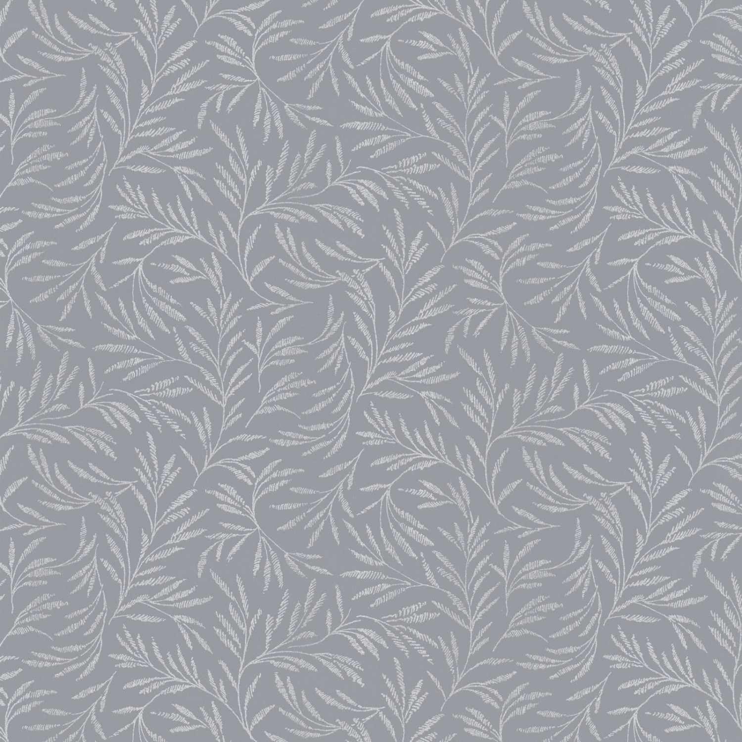 Bricoflor Elegante Tapete mit Blättern Farn Tapete mit Ranken Muster Ideal für Schlafzimmer und Wohnzimmer Graue Vliestapete mit Blumen von Bricoflor