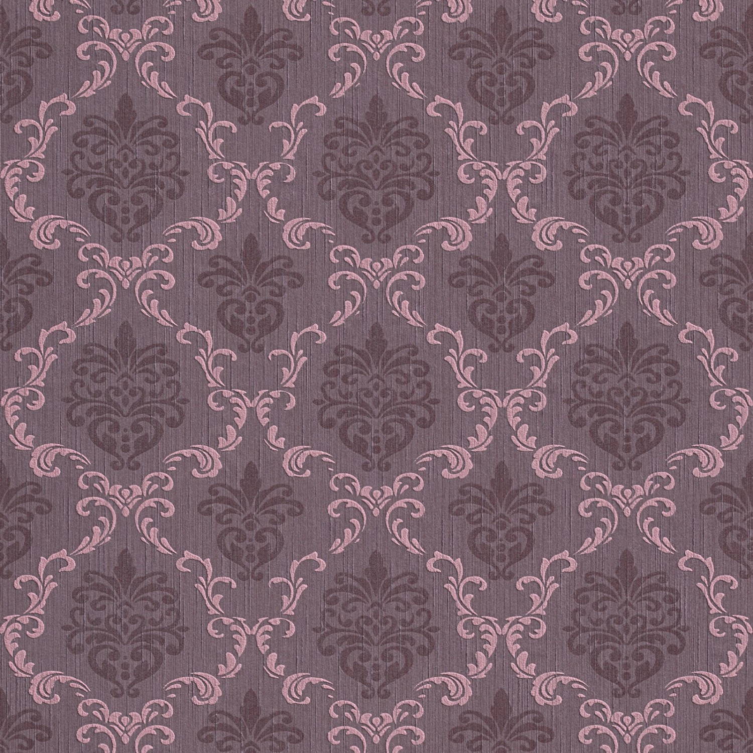 Bricoflor Englische Tapete mit Ornamenten Vlies Textiltapete mit Barock Muster in Violett Textil Vliestapete in Lila für Wohnzimmer und Esszimmer von Bricoflor