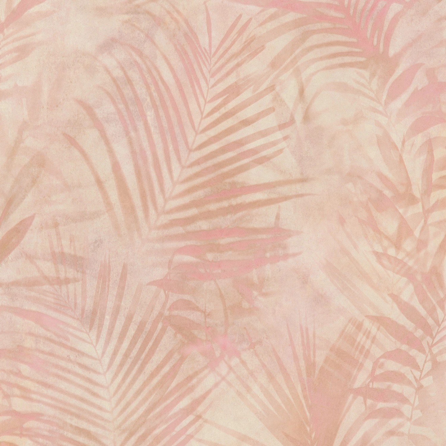 Bricoflor Farn Tapete in Apricot Aquarell Vliestapete mit Palmenblätter Design Rosa Orange Vlies Palmentapete in Wasserfarben Optik für Schlafzimmer von Bricoflor
