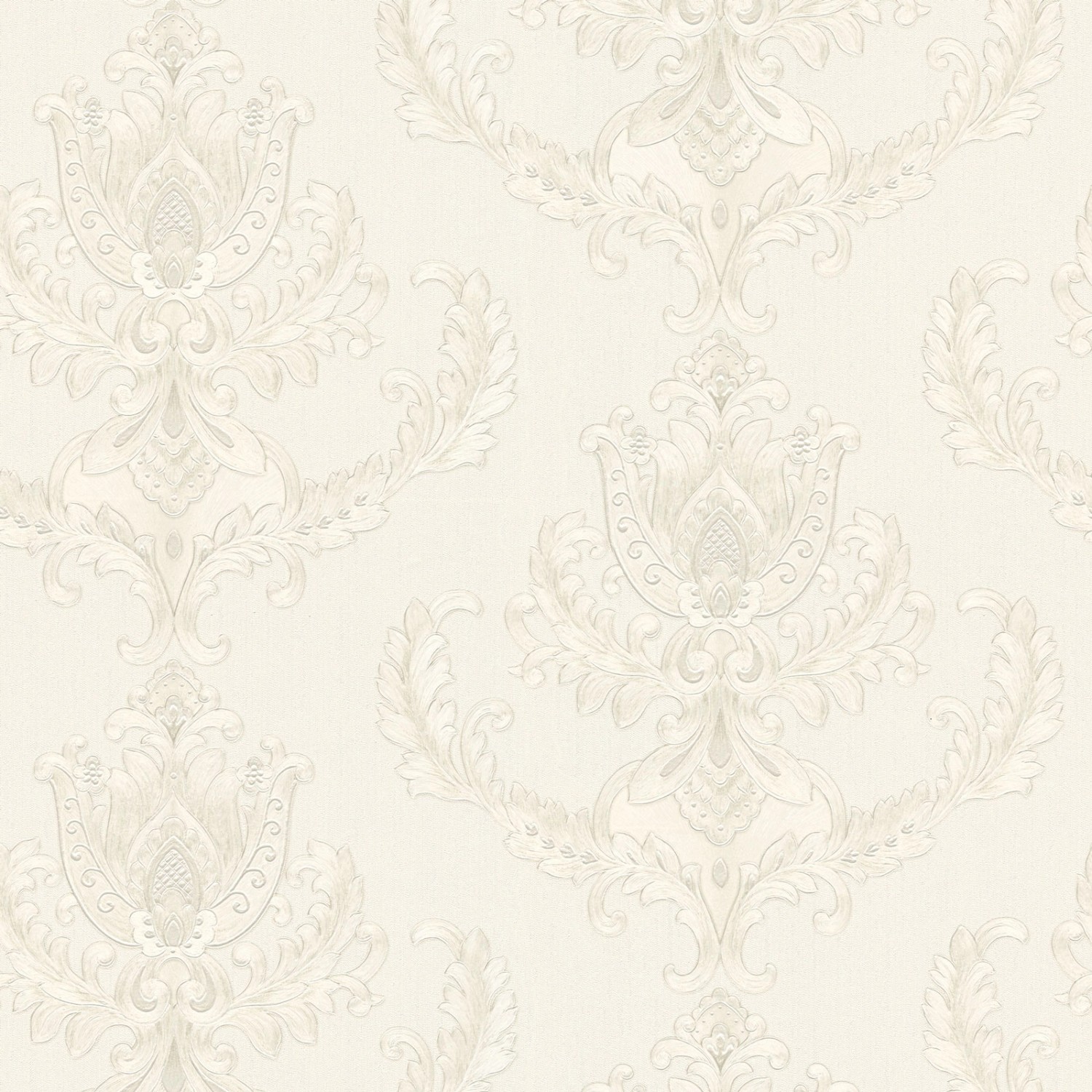 Bricoflor Französische Tapete in Silber Weiß Ornament Vliestapete Hell Ideal für Schlafzimmer und Esszimmer Elegante Vlies Barocktapete Nostalgisch von Bricoflor