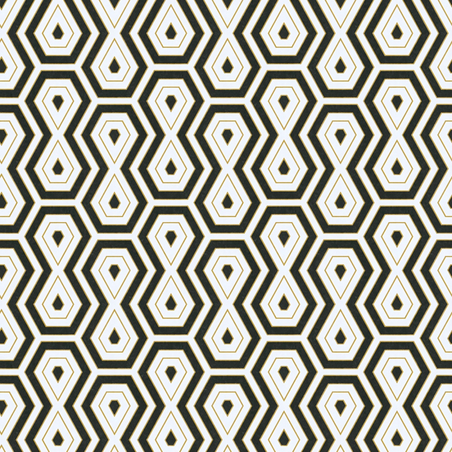 Bricoflor Geometrische Tapete Schwarz Weiß Retro Vliestapete mit Muster im 70er Jahre Stil 80Er Wandtapete aus Vlies und Vinyl für Küche von Bricoflor