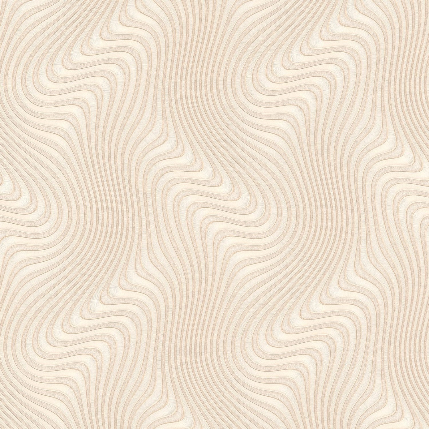 Bricoflor Geschwungene Linien Tapete in Perlmutt Gold Vlies Mustertapete Elegant Goldene Vliestapete für Schlafzimmer und Esszimmer von Bricoflor