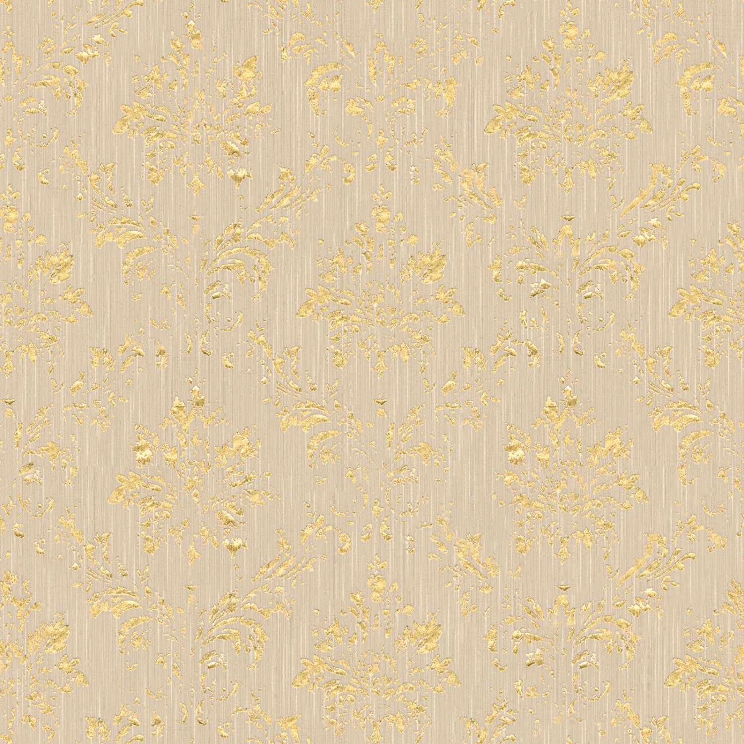 Bricoflor Glitzer Tapete Beige Gold Esszimmer und Wohnzimmer Barock Vliestapete mit Metallic Effekt Vlies Textiltapete mit Ornament Edel von Bricoflor