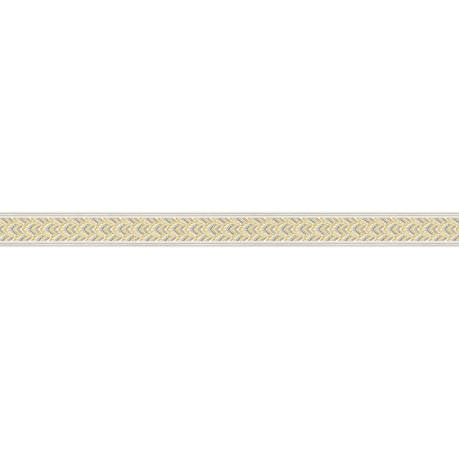 Bricoflor Glitzer Tapetenbordüre Selbstklebend Barock Bordüre in Gold und Silber für Küche und Badezimmer Ornament Tapeten Bordüre aus Vlies und Vinyl 30 von Bricoflor
