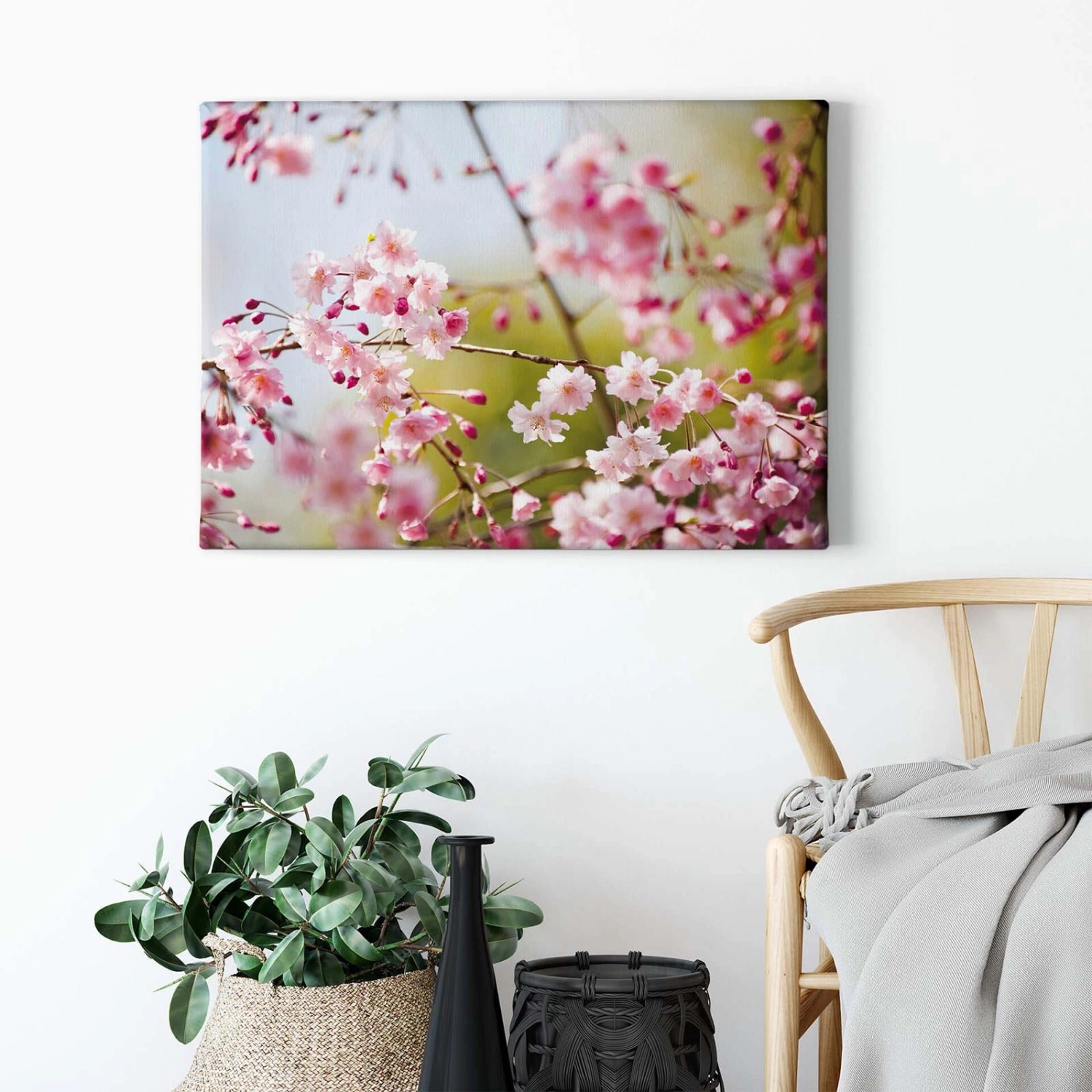 Bricoflor Japanische Kirschblüte Wandbild Blumen Leinwand Bild In Pink Rosa Schlafzimmer Leinwandbild Mit Blüten Im Frühling Auf Keilrahmen Bricoflor Japanische Kirschblüte Wandbild Blumen Leinwand Bild In Pink Rosa Schlafzimmer Leinwandbild Mit Blüten Im Frühling Auf Keilrahmen von Bricoflor