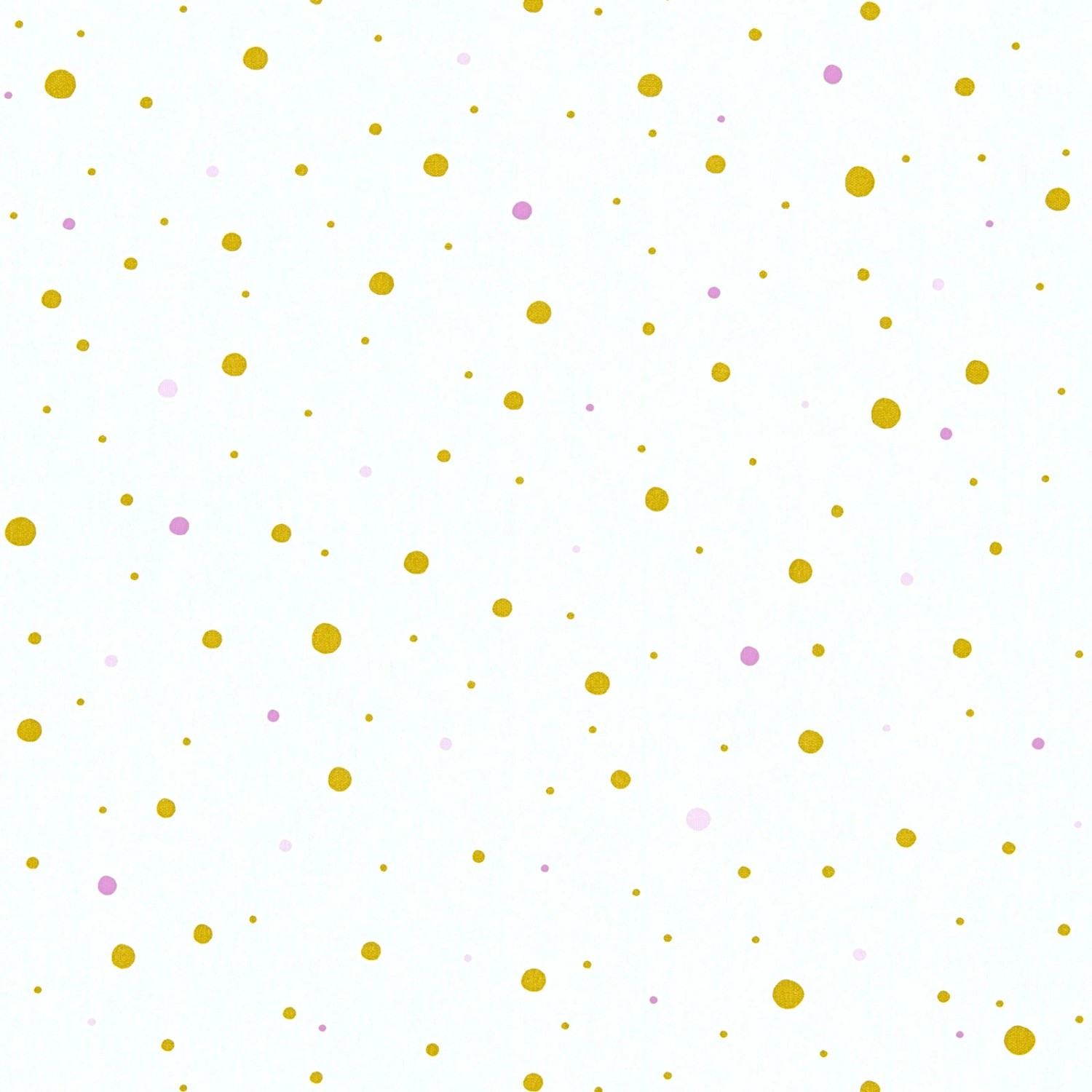 Bricoflor Kinderzimmer Tapete mit Bunten Punkten Vlies Kindertapete Ideal für Jungen und Mädchen Gepunktete Tapete mit Muster in Senf Gelb und Pink von Bricoflor