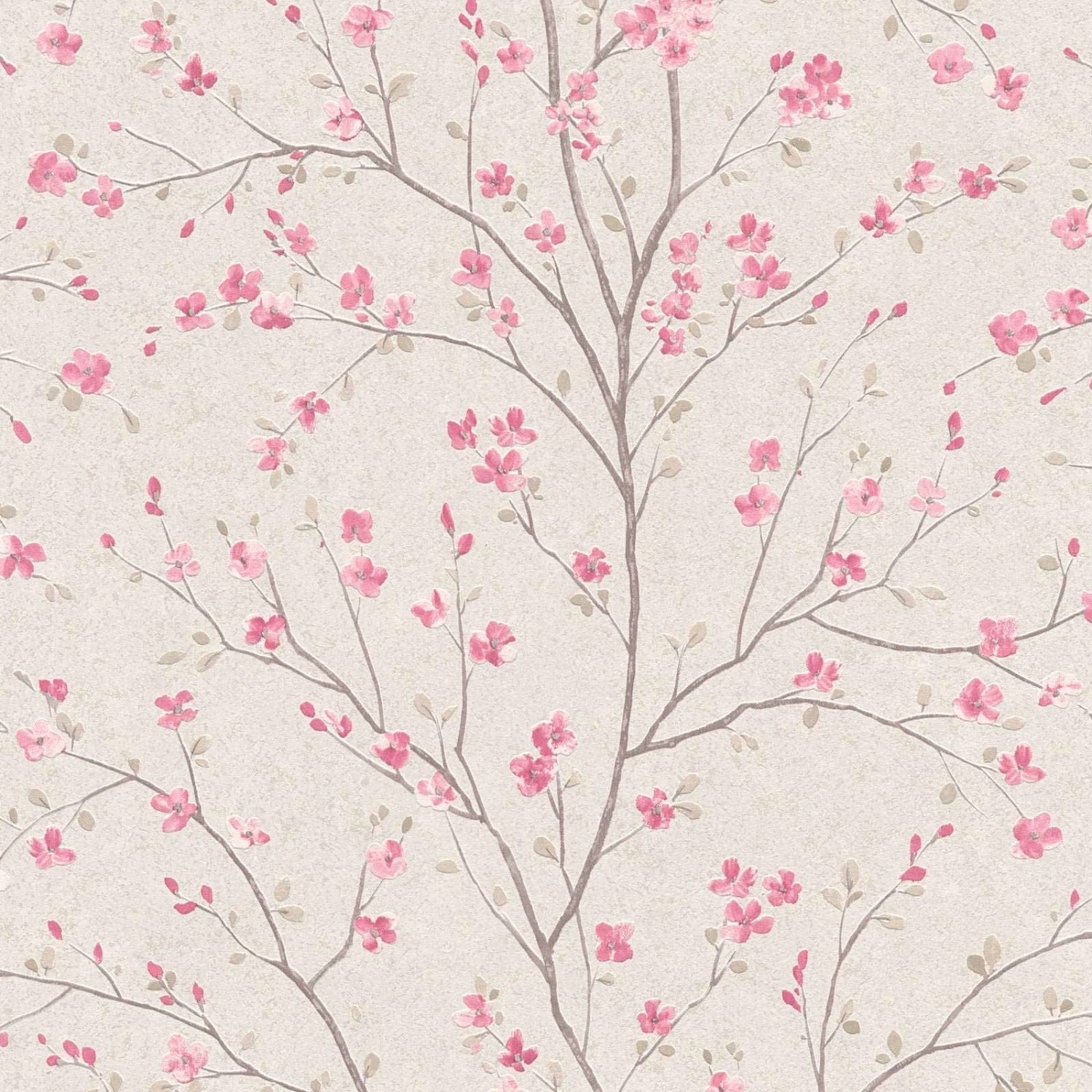 Bricoflor Kirschblüten Tapete Weiß Rosa Japanische Vliestapete mit Blumen Romantisch Chinesische Frühlingstapete Floral von Bricoflor