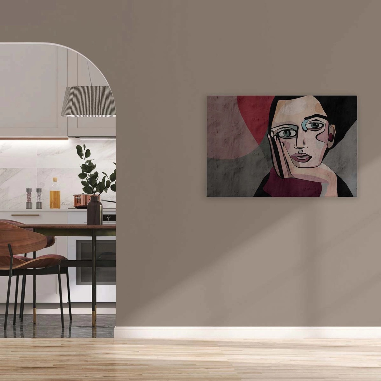 Bricoflor Kunst Wandbild Mit Menschen Rot Grau Leinwandbild Abstrakte Kunst Gemälde Leinwand Ausgefallen In 90 X 60 Cm Bricoflor Kunst Wandbild Mit Menschen Rot Grau Leinwandbild Abstrakte Kunst Gemälde Leinwand Ausgefallen In 90 X 60 Cm von Bricoflor
