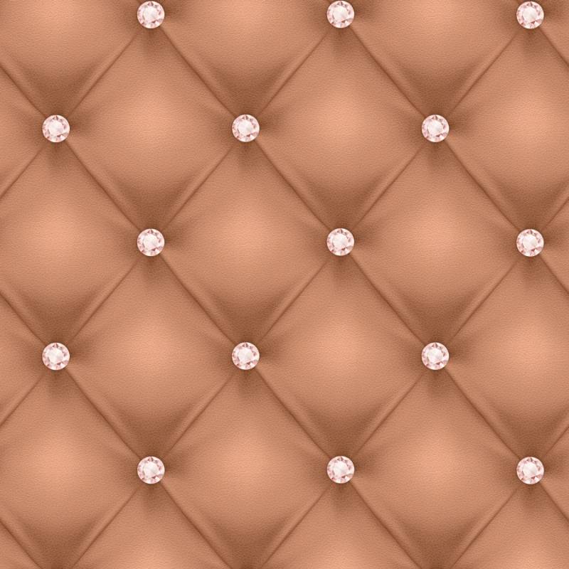 Bricoflor Leder Tapete in Rost ausgefallene Chesterfield Vliestapete mit Glitzersteinen in Terracotta Kupfer Wandtapete in Lederoptik Elegant von Bricoflor