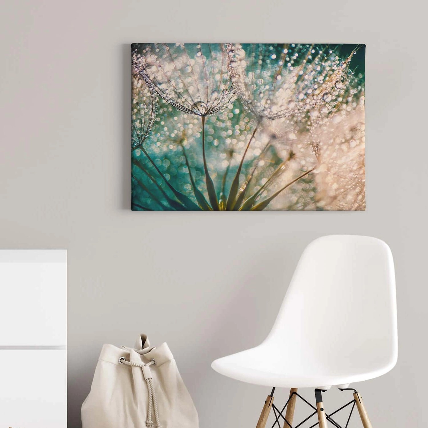 Bricoflor Leinwand Bild Mit Pusteblume Wandbild Mit Pflanze Und Morgentau Schlafzimmer Und Badezimmer Bild Im Wellness Stil In Türkis Und Weiß Bricoflor Leinwand Bild Mit Pusteblume Wandbild Mit Pflanze Und Morgentau Schlafzimmer Und Badezimmer Bild Im Wellness Stil In Türkis Und Weiß von Bricoflor