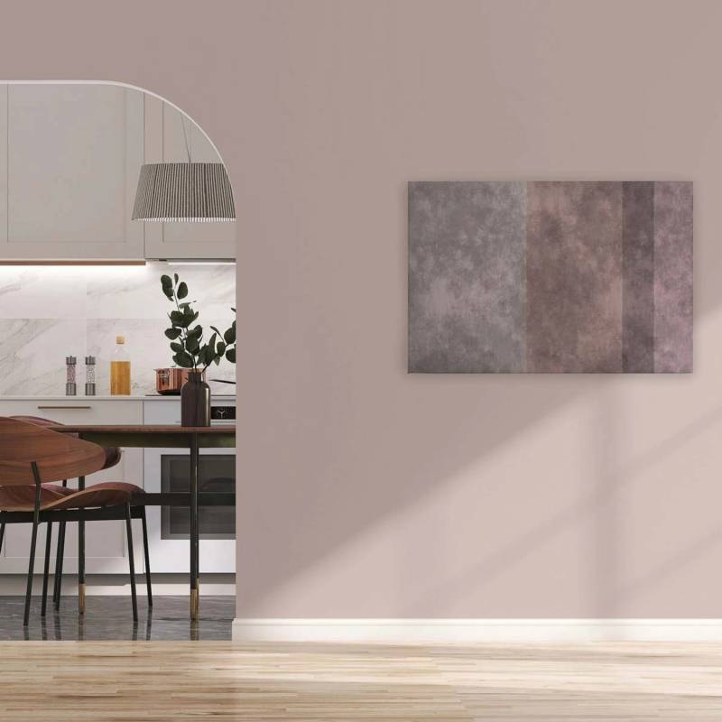 Bricoflor Leinwandbild Altrosa Grau Beton Bild Mit Streifen Modern Für Schlafzimmer Und Jugendzimmer Wandbild In 90 X 60 Cm von Bricoflor