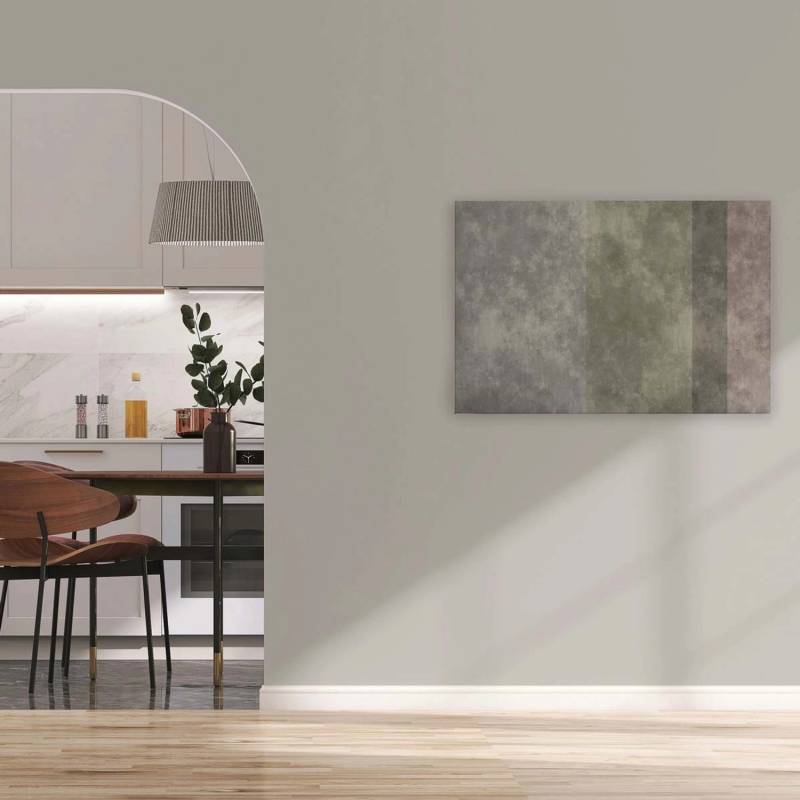 Bricoflor Beton Bilder Grau Beige Leinwandbild Im Industrial Style Mit Streifen Deko Wandbild In 120 X 80 Cm Für Büro Und Flur von Bricoflor