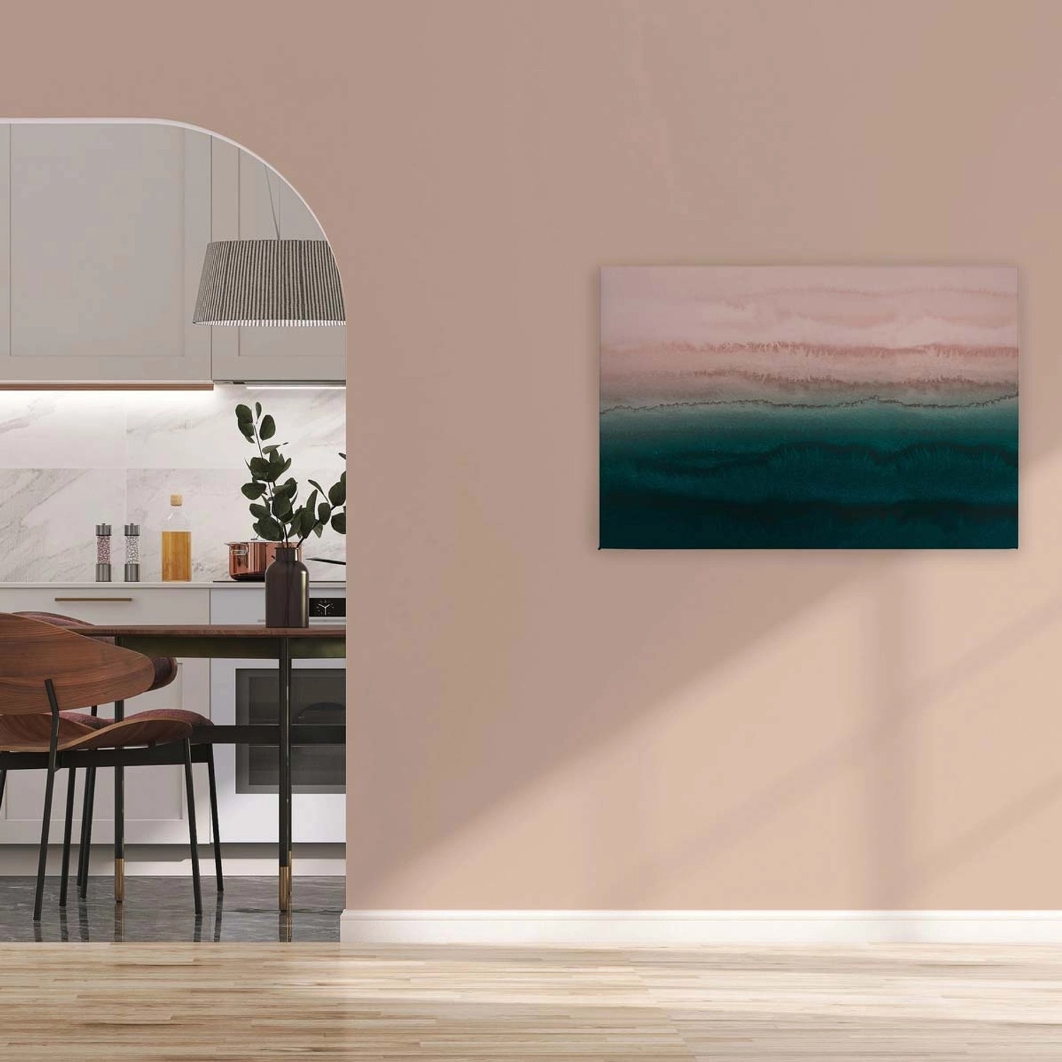 Bricoflor Leinwandbild Mit Farbverlauf Bild Für Schlafzimmer Und Mädchenzimmer Wandbild In Aquarell Optik Grün Rosa In 120 X 80 Cm Bricoflor Leinwandbild Mit Farbverlauf Bild Für Schlafzimmer Und Mädchenzimmer Wandbild In Aquarell Optik Grün Rosa In 120 X 80 Cm von Bricoflor