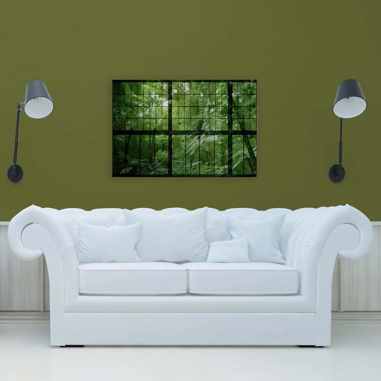 Bricoflor Fensterblick Bilder Auf Leinwand Regenwald Wandbild In 120 X 80 Cm Dschungel Leinwandbild Grün Für Bad Und Schlafzimmer Bricoflor Fensterblick Bilder Auf Leinwand Regenwald Wandbild In 120 X 80 Cm Dschungel Leinwandbild Grün Für Bad Und Schlafzimmer von Bricoflor
