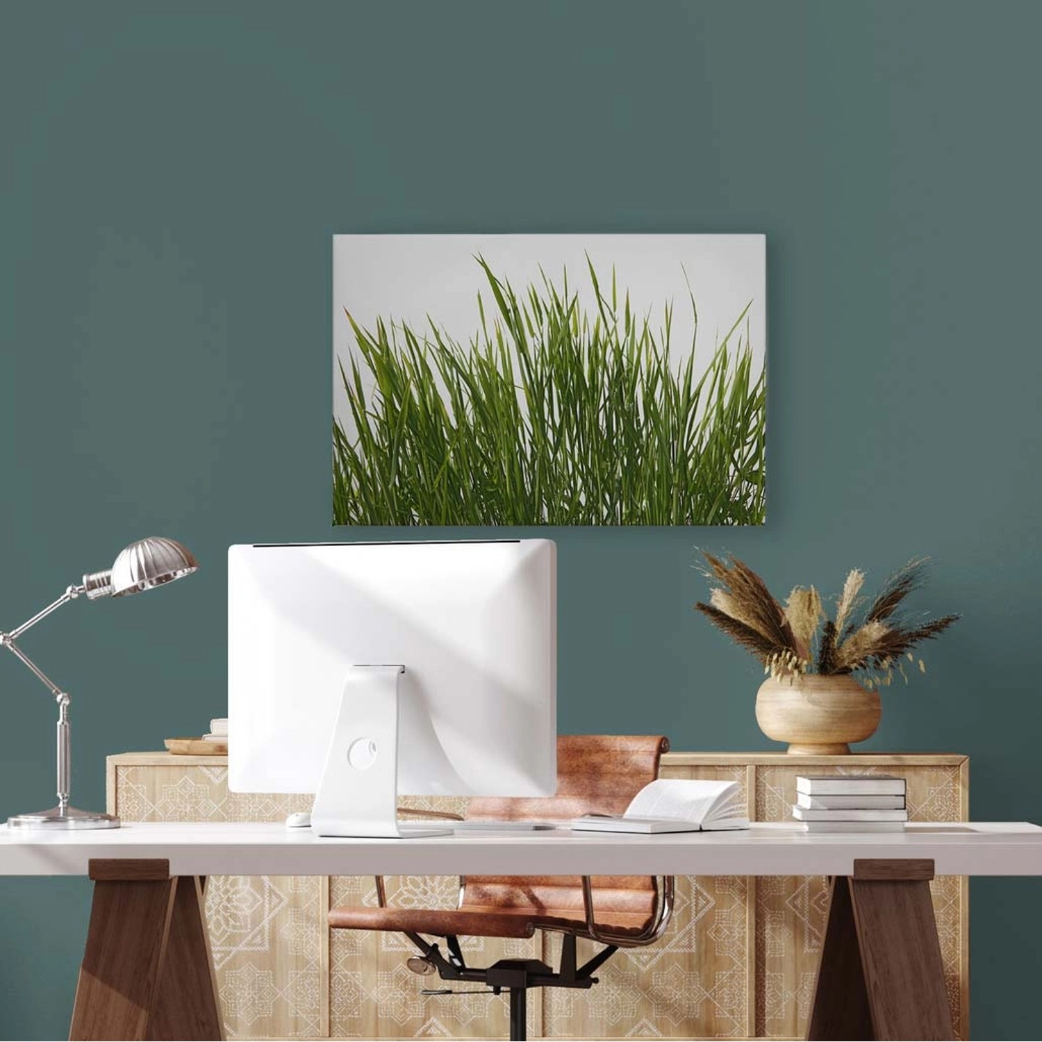 Bricoflor Leinwandbild Mit Gras Motiv Für Küche Und Badezimmer Wandbild Mit Wiese Grün Weiß Pflanzen Bild In 120 X 80 Cm Bricoflor Leinwandbild Mit Gras Motiv Für Küche Und Badezimmer Wandbild Mit Wiese Grün Weiß Pflanzen Bild In 120 X 80 Cm von Bricoflor