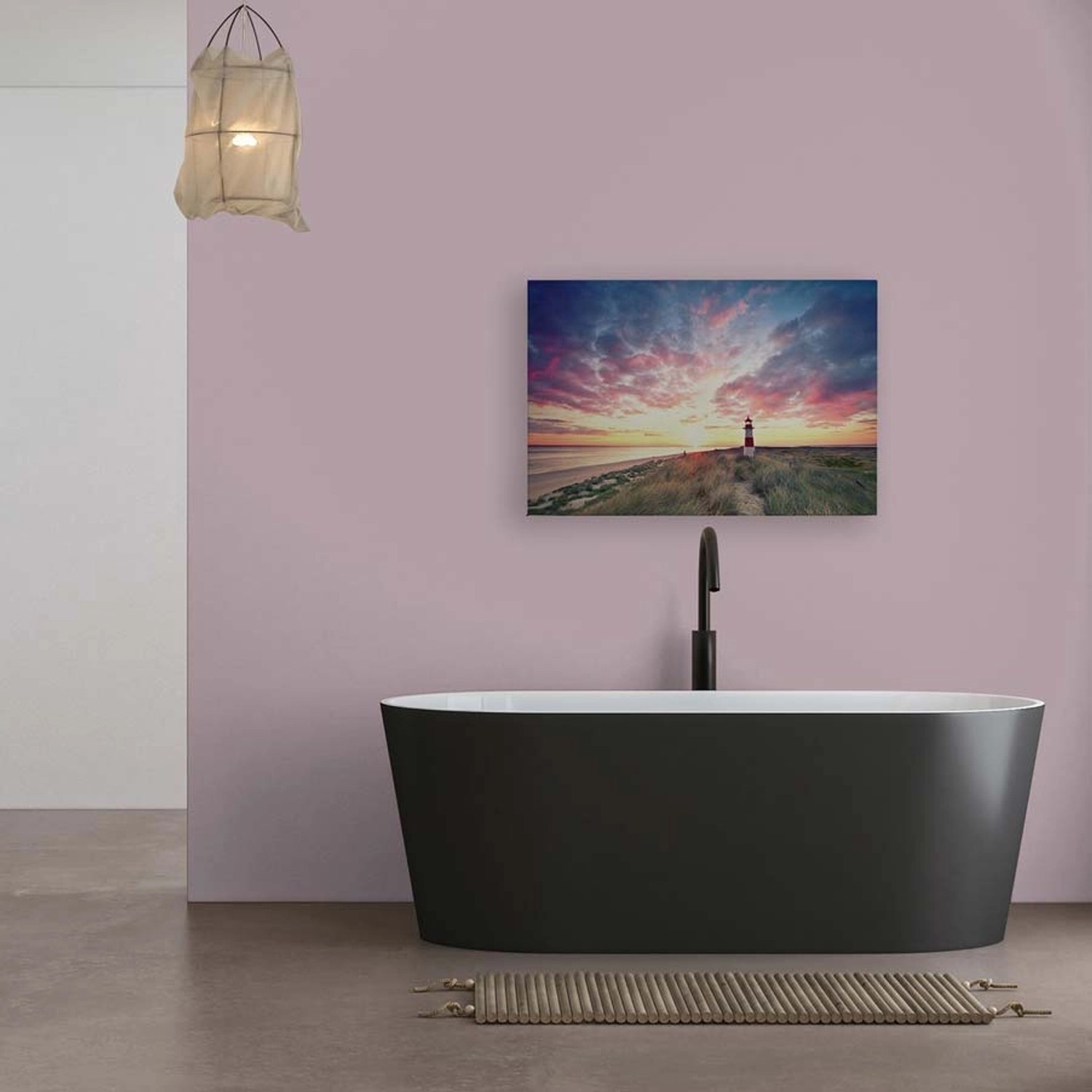 Bricoflor Leinwandbild Leuchtturm Sonnenuntergang In Lila Romantisches Wandbild Maritim Für Schlafzimmer Und Bad In 120 X 80 Cm Bricoflor Leinwandbild Leuchtturm Sonnenuntergang In Lila Romantisches Wandbild Maritim Für Schlafzimmer Und Bad In 120 X 80 Cm von Bricoflor