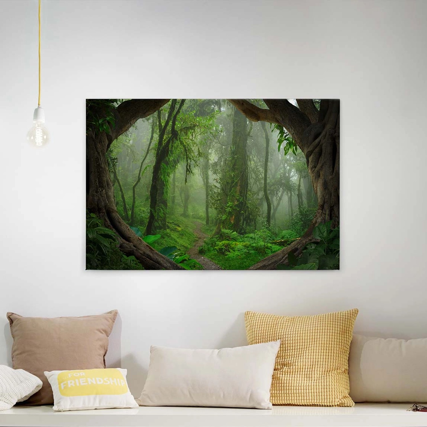 Bricoflor Leinwand Mit Urwald In Grün Wohnzimmer Und Schlafzimmer Leinwandbild Mit Dschungel Querformat Bild Auf Canvas Keilrahmen Mit Regenwald Bricoflor Leinwand Mit Urwald In Grün Wohnzimmer Und Schlafzimmer Leinwandbild Mit Dschungel Querformat Bild Auf Canvas Keilrahmen Mit Regenwald von Bricoflor