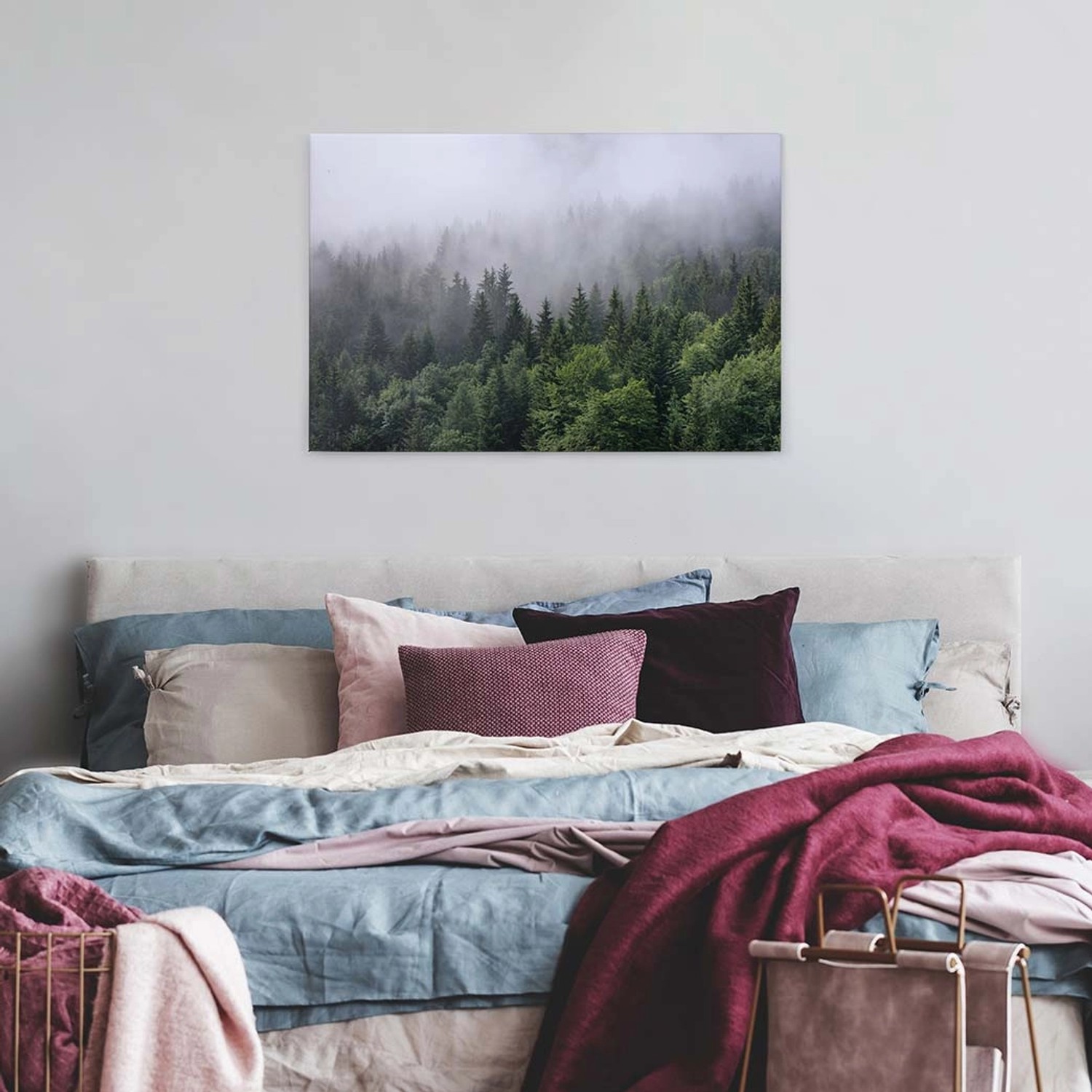 Bricoflor Leinwand Mit Wald Im Nebel Winter Wandbild Mit Tannen Ideal Für Schlafzimmer Canvas Bild Im Querformat Mit Landschaft In Grün Und Weiß Bricoflor Leinwand Mit Wald Im Nebel Winter Wandbild Mit Tannen Ideal Für Schlafzimmer Canvas Bild Im Querformat Mit Landschaft In Grün Und Weiß von Bricoflor