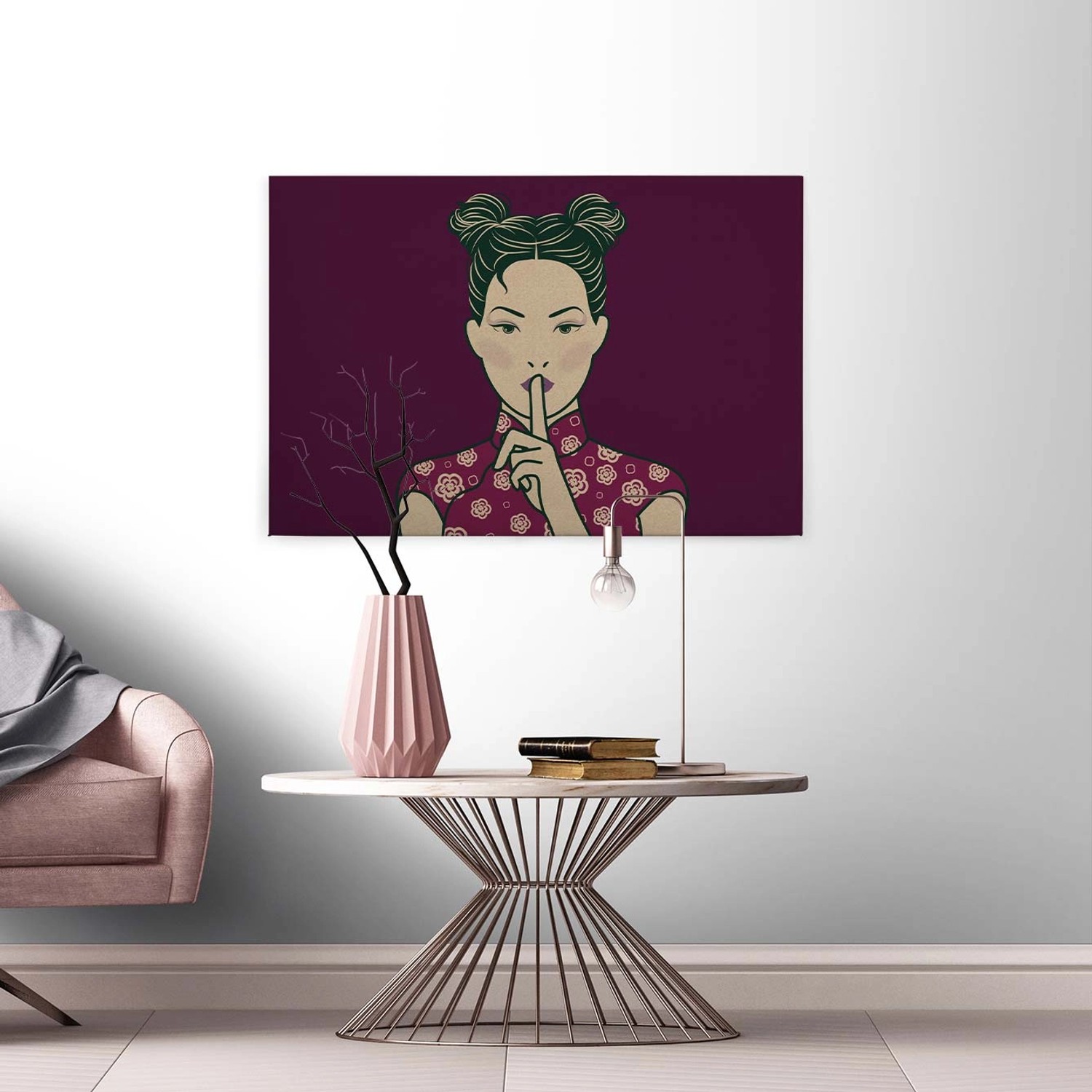 Bricoflor Lila Wandbild Japan Motiv Pop Art Leinwand Bild Im Asiatischen Stil Für Schlaf Und Wohnzimmer Ausgefallenes Leinwandbild Mit Manga Design Bricoflor Lila Wandbild Japan Motiv Pop Art Leinwand Bild Im Asiatischen Stil Für Schlaf Und Wohnzimmer Ausgefallenes Leinwandbild Mit Manga Design von Bricoflor
