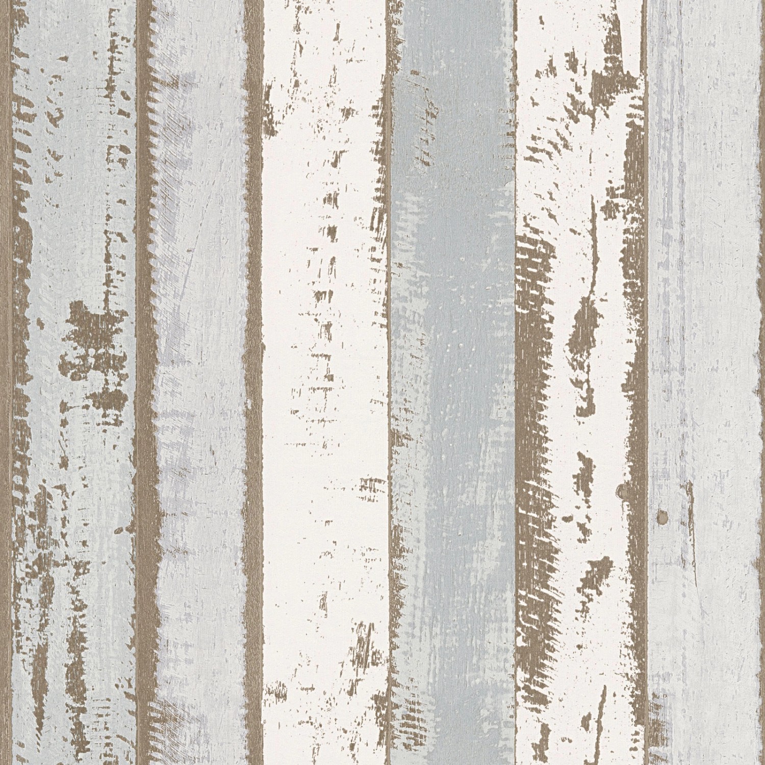 Bricoflor Maritim Tapete in Holzoptik Vintage Vliestapete mit Holz Design für Badezimmer und Schlafzimmer Shabby Tapete in Weiß und Hellblau von Bricoflor