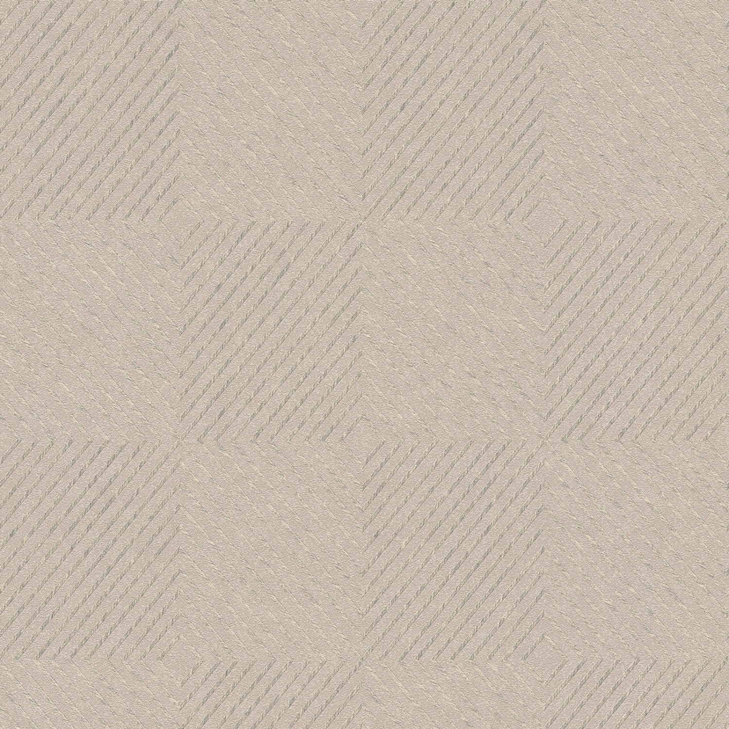 Bricoflor Metallic Tapete mit Rautenmuster Geometrische Vliestapete in Taupe Gold Ideal für Wohnzimmer und Schlafzimmer von Bricoflor