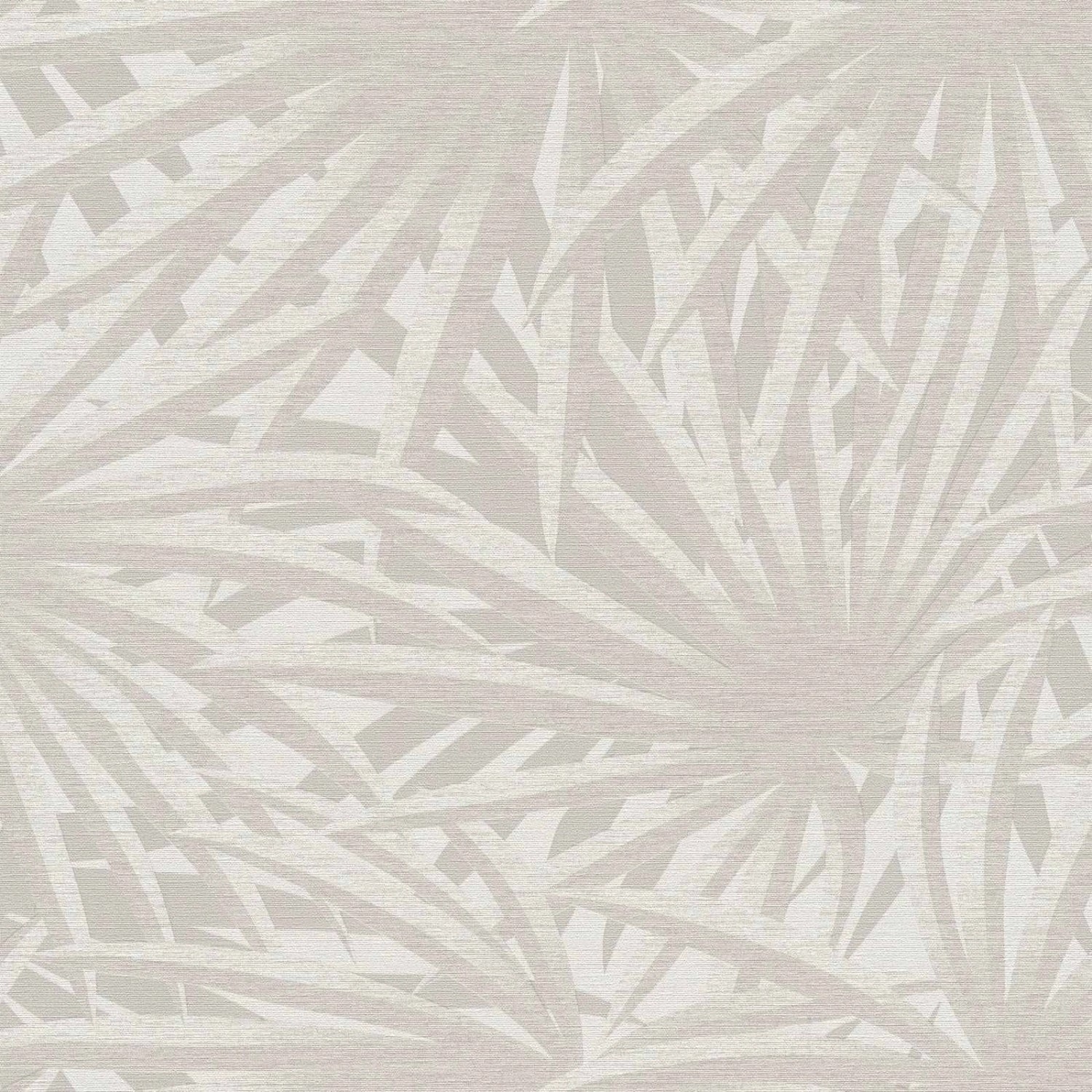 Bricoflor Palmen Tapete in Creme Weiß Helle Vliestapete mit Palmenblätter Design Modern Tropical Blätter Wandtapete für Schlafzimmer und Büro von Bricoflor
